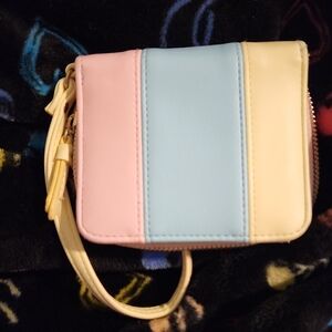 Pastel Tri-Color Women's Wristlet